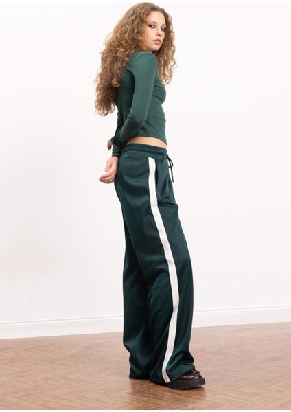 Coool Wide Leg Eşofman Altı Geniş Bol Paça Beli Lastikli Cepli Bağcıklı E2667AX24WN