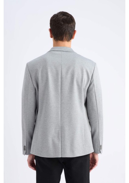 Slim Fit Dar Kesim Astarlı Blazer Ceket W9254AZ25SP