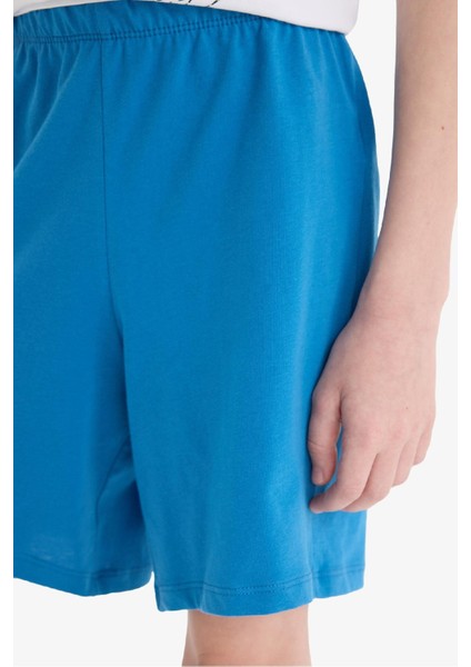 Erkek Çocuk Marvel Spiderman Pijama Takımı Kısa Kollu Üst Şort E0343A825SM