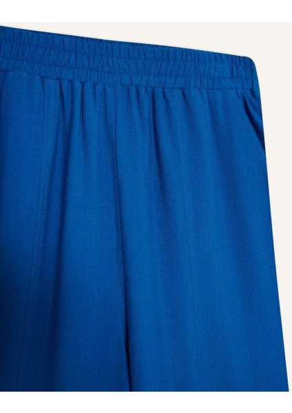 Harem Keten Karışımlı Geniş Paça Pantolon D9732AX25SM