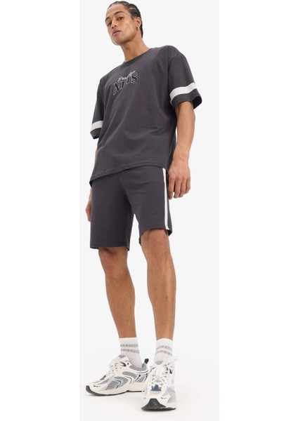 Fit NBA Brooklyn Nets Oversize Geniş Kalıp Kısa Paça Şort E2188AX25SM
