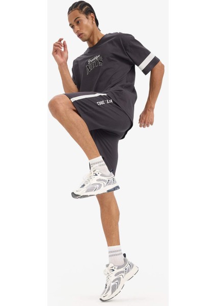Fit NBA Brooklyn Nets Oversize Geniş Kalıp Kısa Paça Şort E2188AX25SM