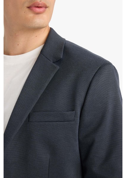 Slim Fit Dar Kesim Astarlı Blazer Ceket W9254AZ25SP
