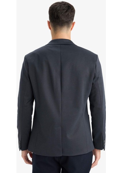 Slim Fit Dar Kesim Astarlı Blazer Ceket W9254AZ25SP