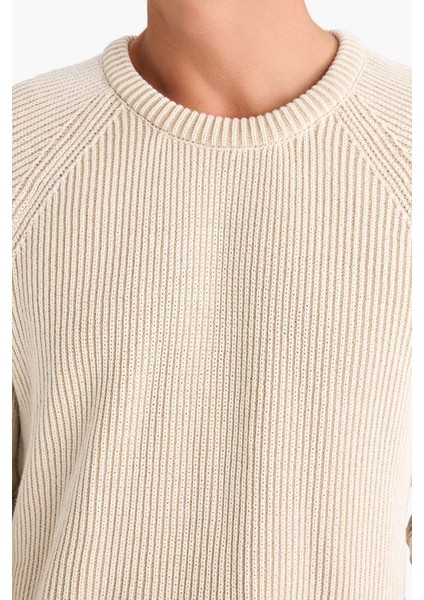 Standart Fit Bisiklet Yaka Triko Kazak E0992AX24WN