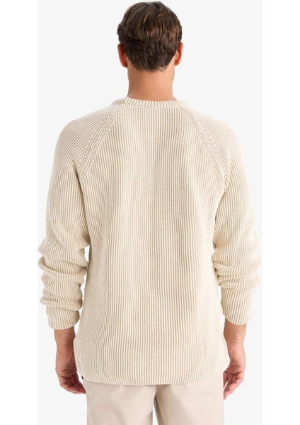 Standart Fit Bisiklet Yaka Triko Kazak E0992AX24WN