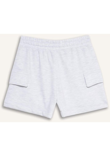 Kız Çocuk Kargo Cep Şort B0258A825HS