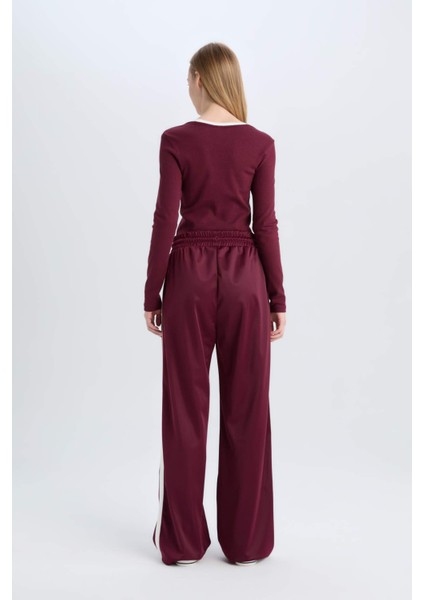 Coool Wide Leg Eşofman Altı Geniş Bol Paça Beli Lastikli Cepli Bağcıklı E2667AX24WN