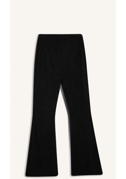 Yılbaşı Temalı Flare Fit Düz Paça Bürümcük Pantolon E1870AX24WN