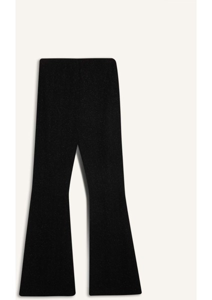 Yılbaşı Temalı Flare Fit Düz Paça Bürümcük Pantolon E1870AX24WN