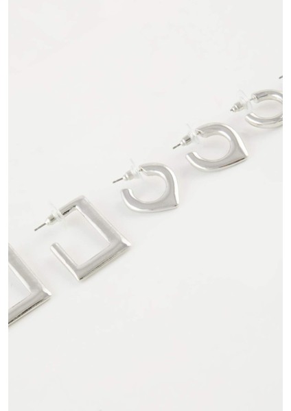 Kadın 3'lü Silver Küpe E3075AXNS