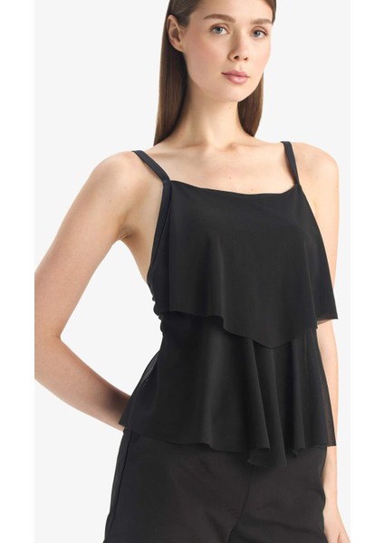 Regular Fit Tül Tankini-Fall in Love E3293AX25SM