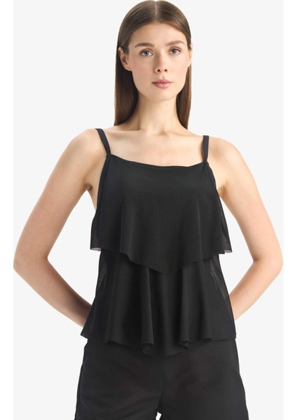 Regular Fit Tül Tankini-Fall in Love E3293AX25SM