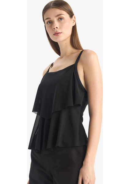 Regular Fit Tül Tankini-Fall in Love E3293AX25SM