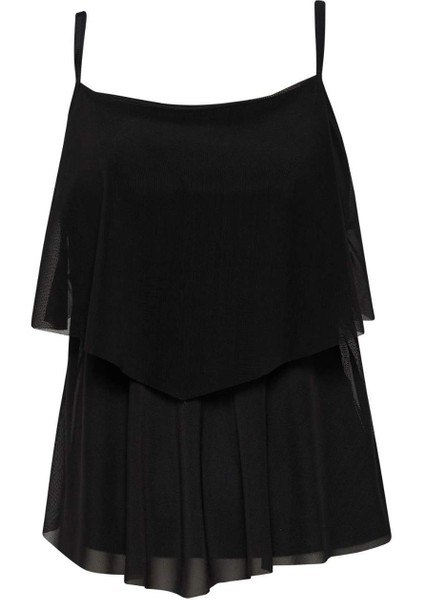 Regular Fit Tül Tankini-Fall in Love E3293AX25SM