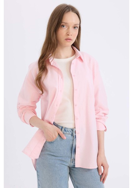 Relax Fit Oxford Uzun Kollu Gömlek Tunik B8309AX25SP