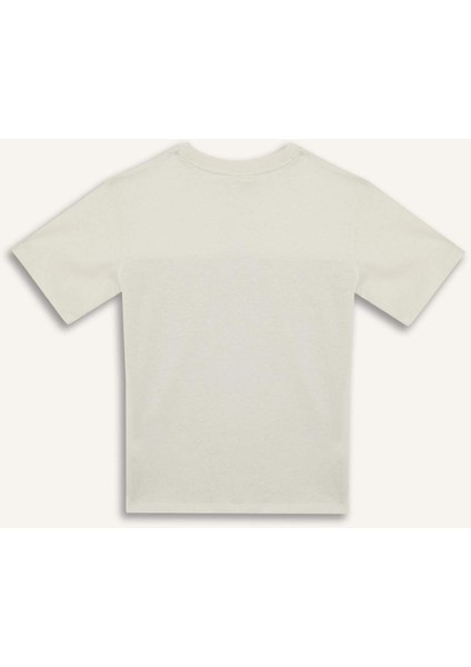 Erkek Çocuk Bisiklet Yaka Baskılı Kısa Kollu Tişört D9295A825SM