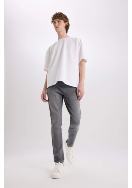 Carlo Skinny Fit Ekstra Dar Kalıp Normal Bel Ekstra Dar Paça Jean Pantolon E2740AX25SP