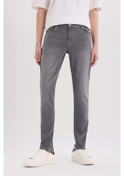 Carlo Skinny Fit Ekstra Dar Kalıp Normal Bel Ekstra Dar Paça Jean Pantolon E2740AX25SP