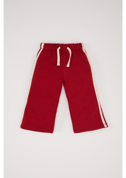 Kız Bebek 2'li Takım Baskılı Sweatshirt Beli Lastikli Eşofman Altı E2214A524WN