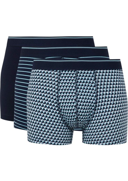 Regular Fit Baskılı 3'lü Boxer C3848AX24WN