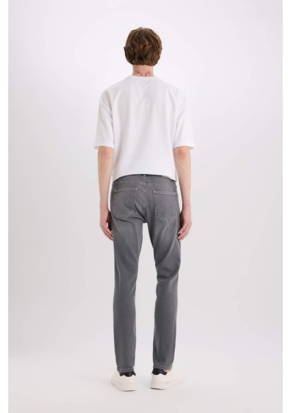 Carlo Skinny Fit Ekstra Dar Kalıp Normal Bel Ekstra Dar Paça Jean Pantolon E2740AX25SP