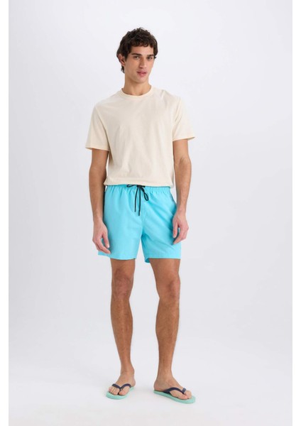 File Astarlı Kısa Boy Deniz Şortu N0131AZ25HS