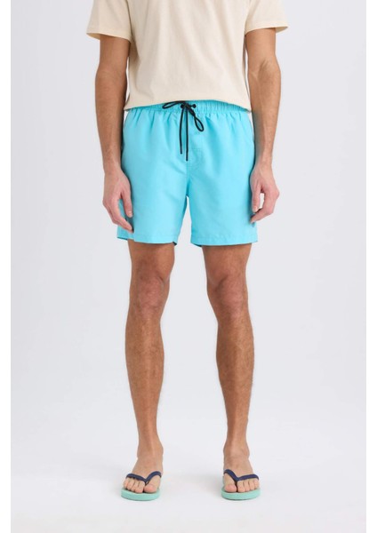 File Astarlı Kısa Boy Deniz Şortu N0131AZ25HS