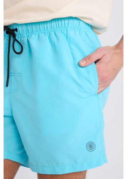 File Astarlı Kısa Boy Deniz Şortu N0131AZ25HS