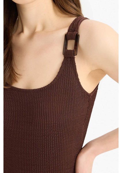 Regular Fit Bürümcük Mayo-Fall in Love T8005AZ25SM