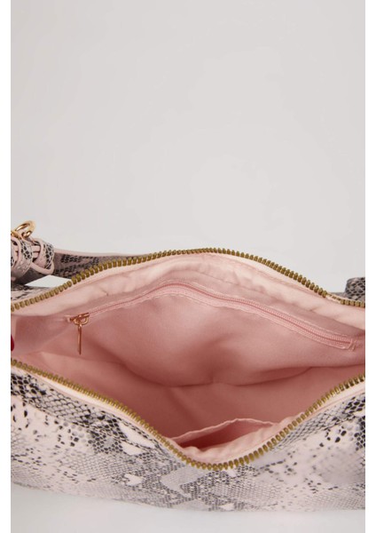 Kadın Suni Deri Yılan Derisi Desenli Omuz Çantası E3624AXNS