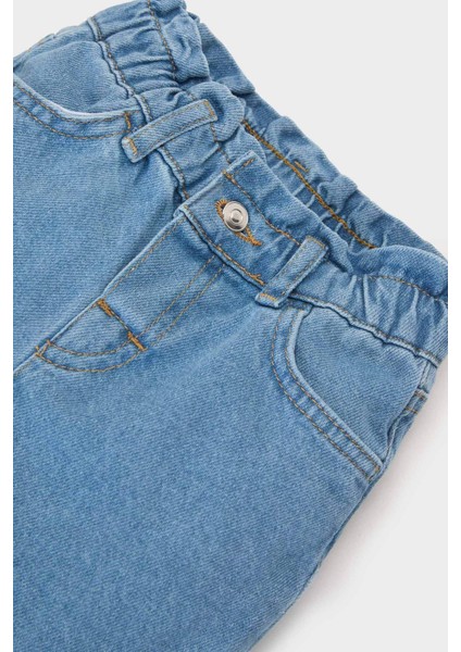 Kız Bebek Paperbag Duble Paça Jean Pantolon E0424A525SP