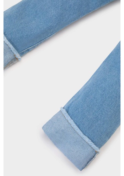 Kız Bebek Paperbag Duble Paça Jean Pantolon E0424A525SP