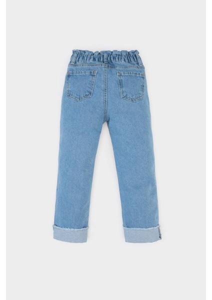 Kız Bebek Paperbag Duble Paça Jean Pantolon E0424A525SP