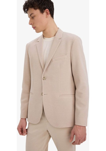 Slim Fit Dar Kesim Yarım Astar Blazer Ceket E3447AX25SM