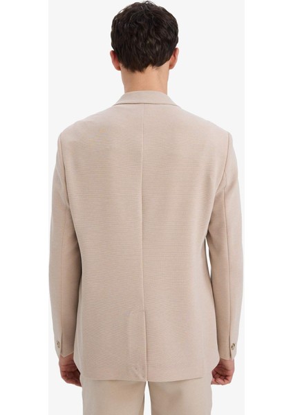 Slim Fit Dar Kesim Yarım Astar Blazer Ceket E3447AX25SM