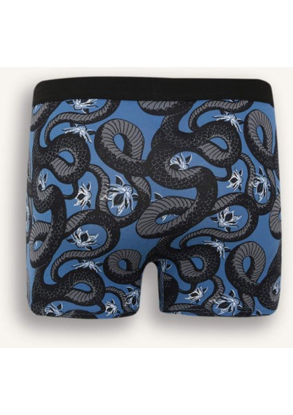 Regular Fit Hayvan Baskılı 3'lü Boxer