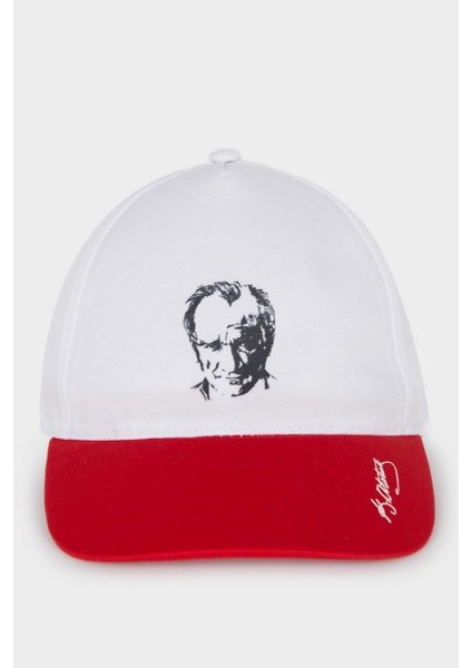 Erkek Çocuk Atatürk Baskılı Gabardin Cap Şapka A0399A825SM