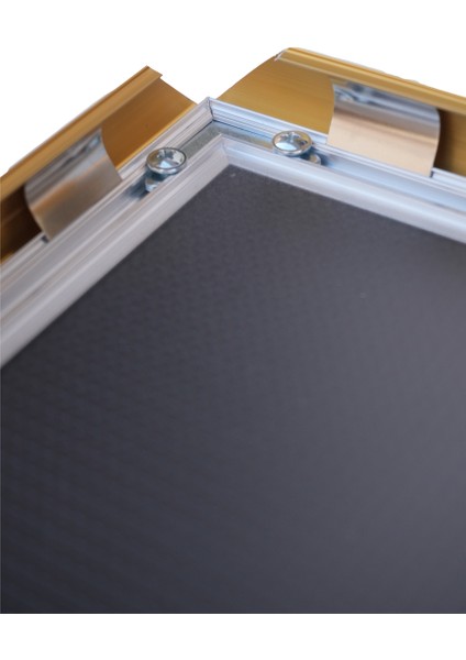 10 Adet 25 mm A3(29.7X42) Gönye Köşe Alüminyum Aç-Kapa Çerçeve – Poster Çerçevesi (Gold Renk) modelleri