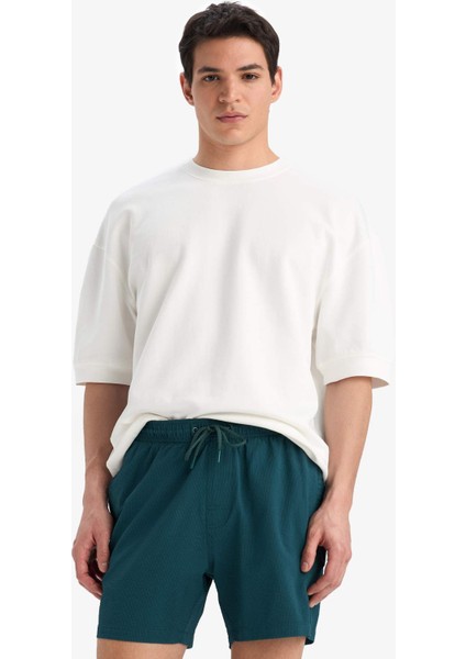 File Astarlı Kısa Boy Deniz Şortu E0994AX25HS