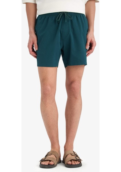 File Astarlı Kısa Boy Deniz Şortu E0994AX25HS