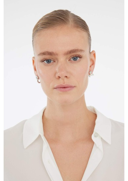 Kadın 3'lü Silver Küpe E3067AXNS