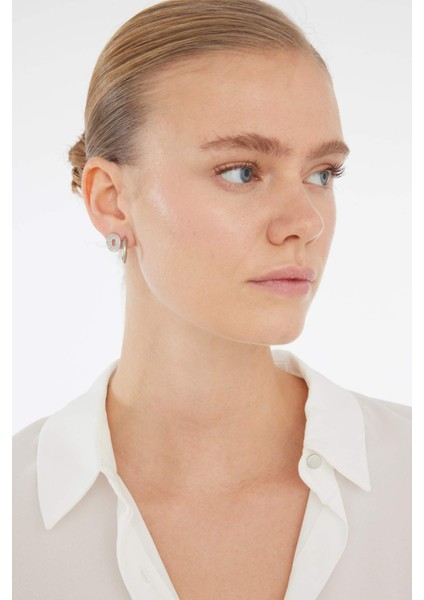 Kadın 3'lü Silver Küpe E3067AXNS