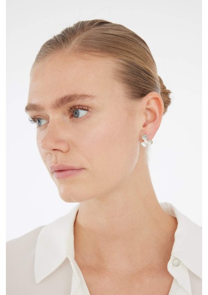 Kadın 3'lü Silver Küpe E3067AXNS