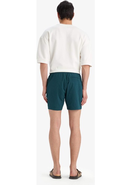 File Astarlı Kısa Boy Deniz Şortu E0994AX25HS