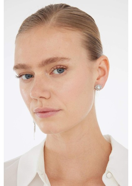 Kadın 2'li Silver Küpe E3071AXNS