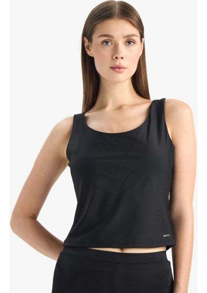 U Yaka Astarlı Pedli Bikini Üstü D9380AX25HS