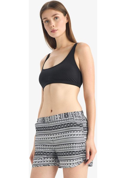 Etnik Desenli Deniz Şortu-Fall in Love T5232AZ25SM