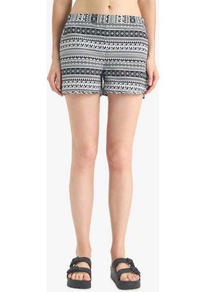 Etnik Desenli Deniz Şortu-Fall in Love T5232AZ25SM