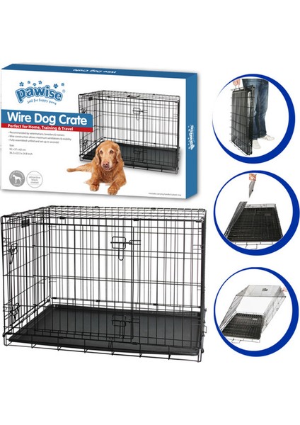 Zengezur Pawise Metal Köpek Kafesi 122.5X76X84 cm
